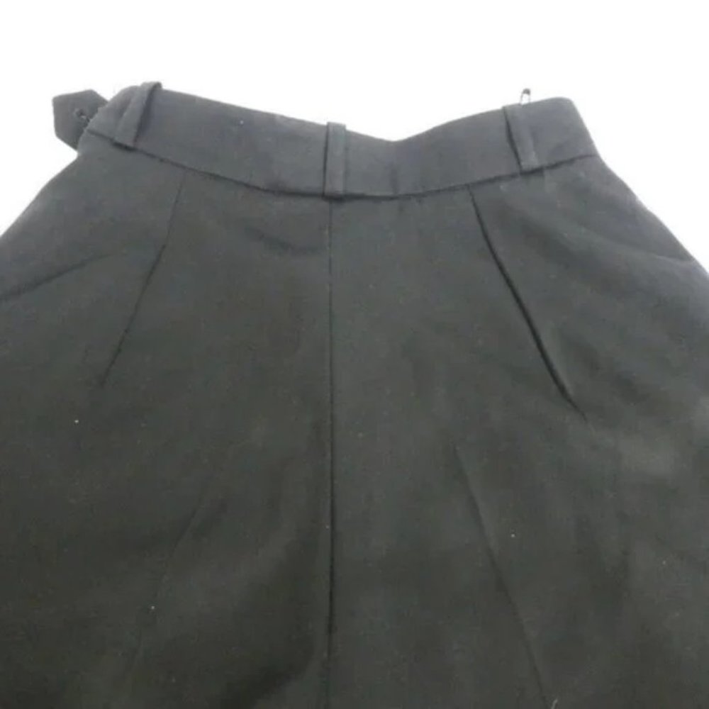 HERMES Front Leather Zip pocket Bottoms Wool Pants - Picture 2 of 5